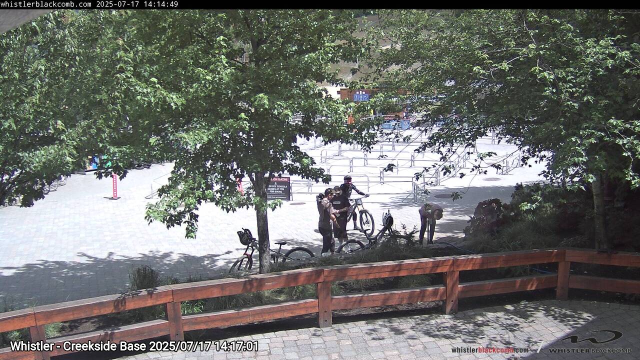 Webcam frame from Whistler - Creekside Base on 2025/07/17