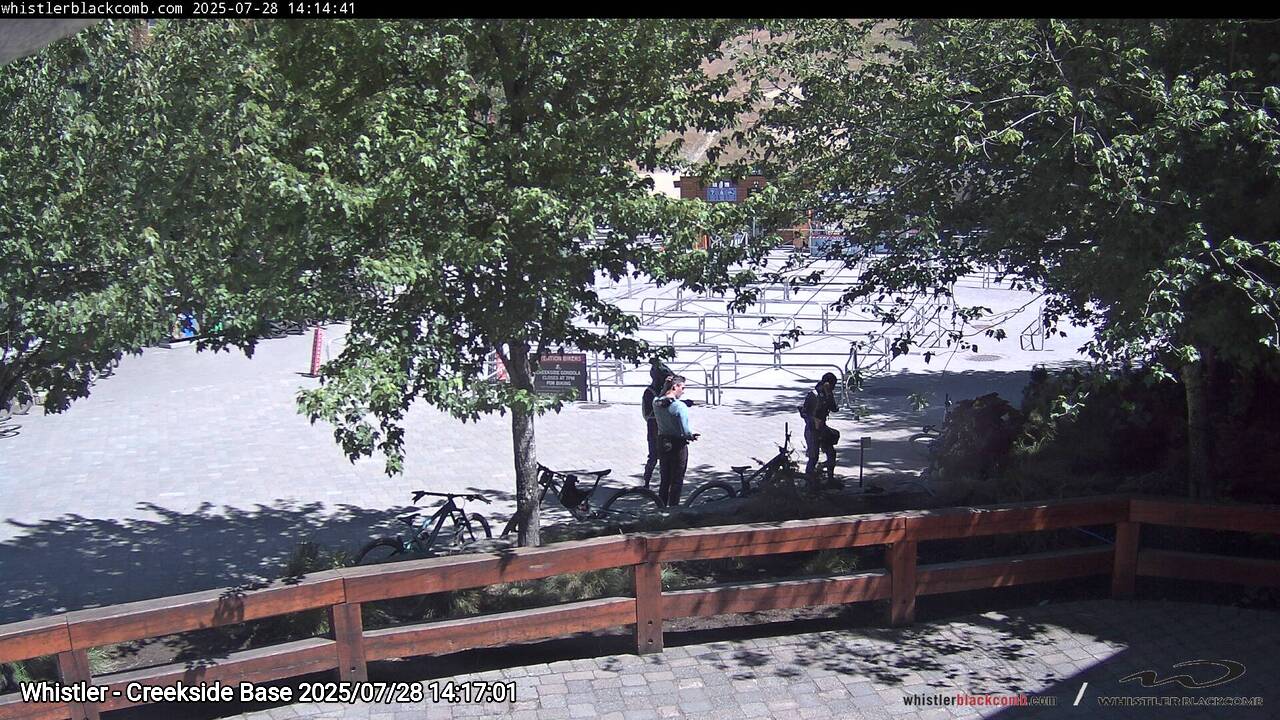 Webcam frame from Whistler - Creekside Base on 2025/07/28