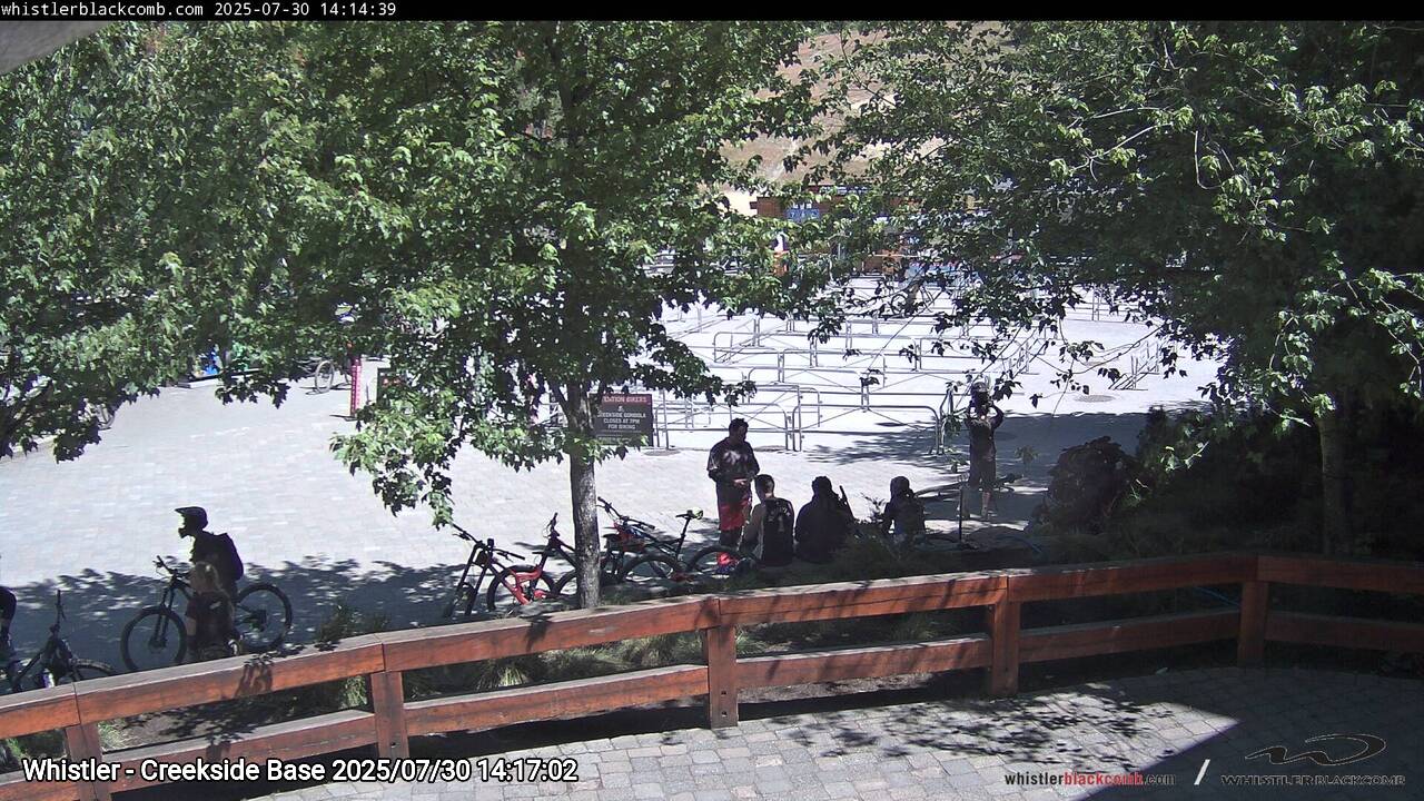 Webcam frame from Whistler - Creekside Base on 2025/07/30