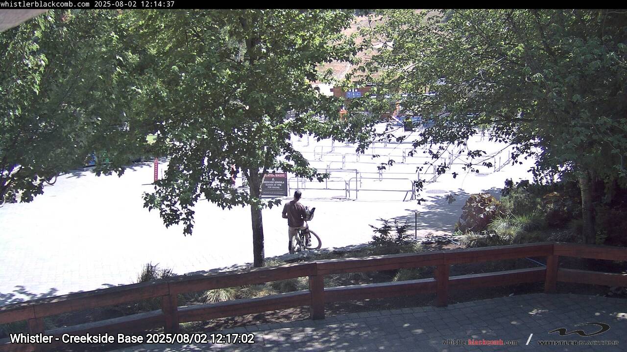Webcam frame from Whistler - Creekside Base at 2025/08/02 12:00
