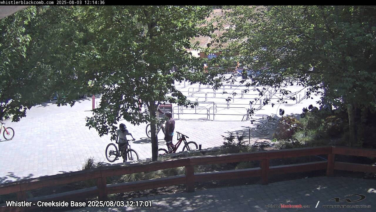 Webcam frame from Whistler - Creekside Base at 2025/08/03 12:00
