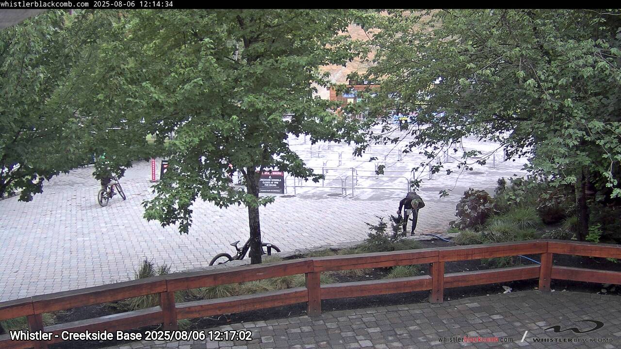 Webcam frame from Whistler - Creekside Base at 2025/08/06 12:00