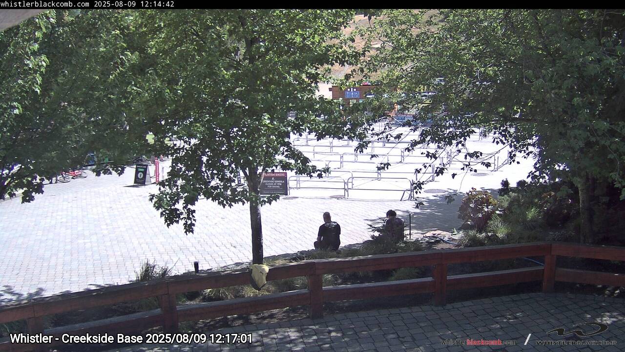 Webcam frame from Whistler - Creekside Base at 2025/08/09 12:00