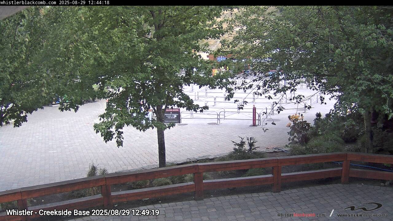 Webcam frame from Whistler - Creekside Base at 2025/08/29 12:00