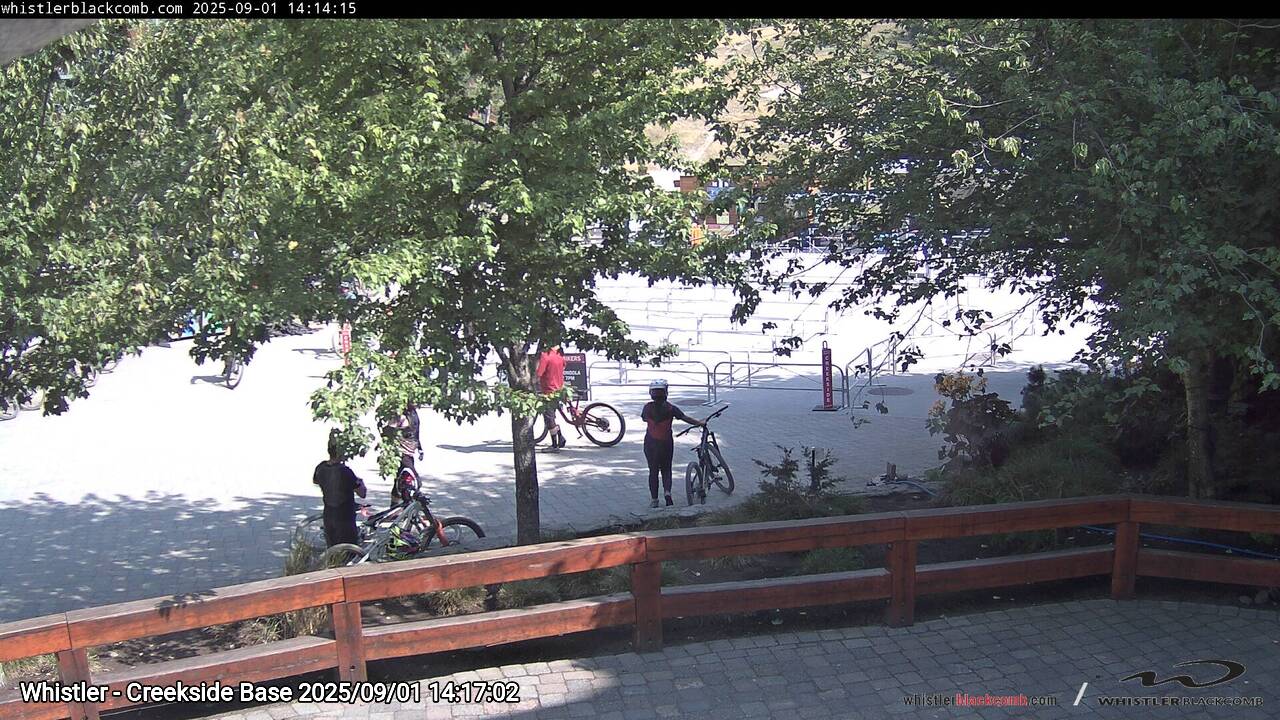 Webcam frame from Whistler - Creekside Base on 2025/09/01