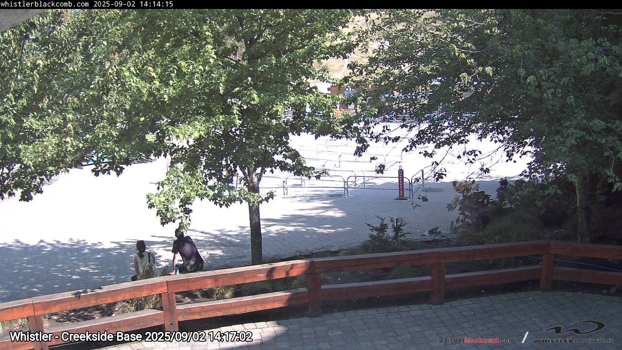 Webcam frame from Whistler - Creekside Base on 2025/09/02