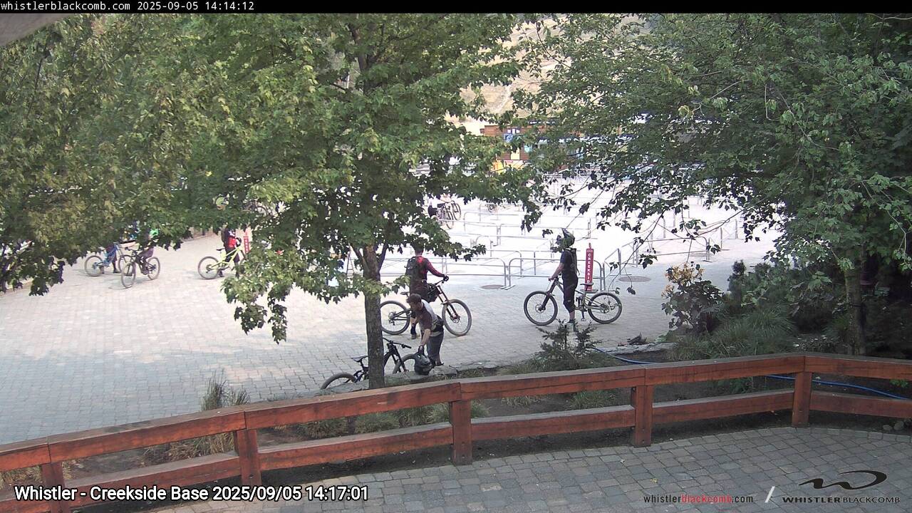 Webcam frame from Whistler - Creekside Base on 2025/09/05