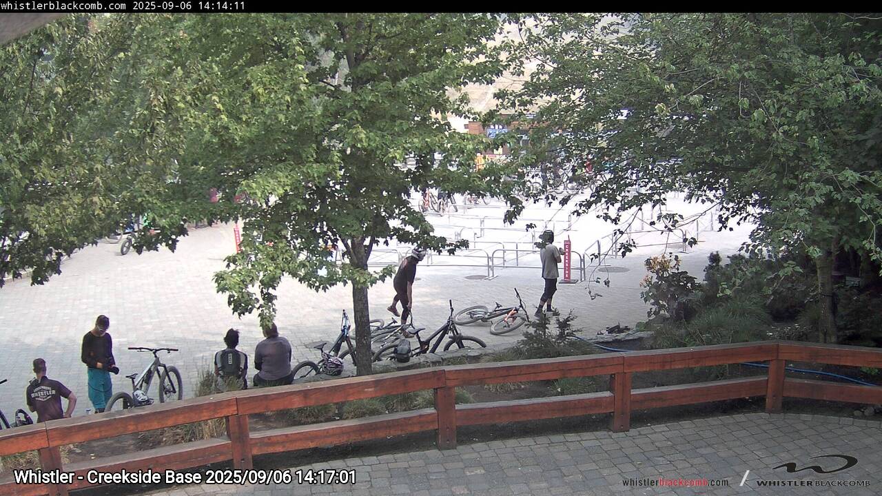 Webcam frame from Whistler - Creekside Base on 2025/09/06