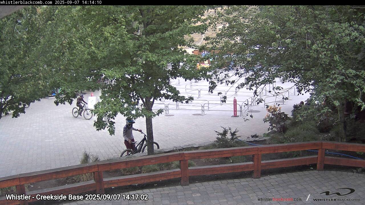 Webcam frame from Whistler - Creekside Base on 2025/09/07