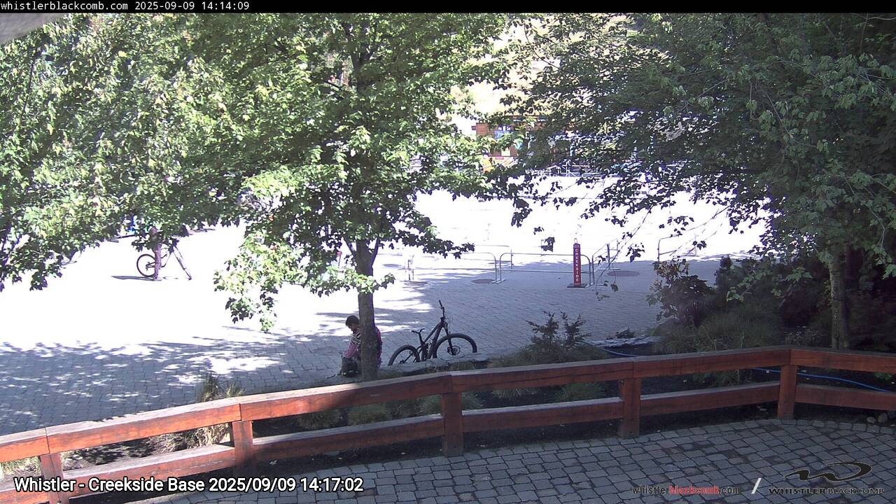 Webcam frame from Whistler - Creekside Base on 2025/09/09