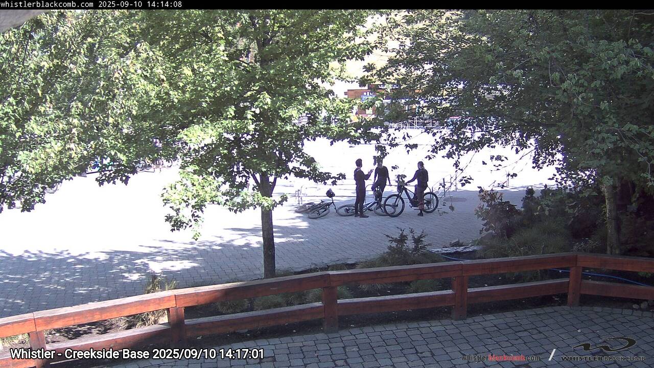 Webcam frame from Whistler - Creekside Base on 2025/09/10