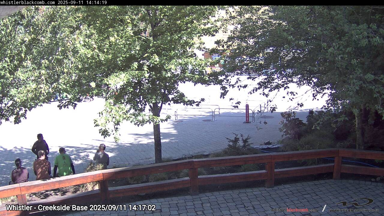 Webcam frame from Whistler - Creekside Base on 2025/09/11