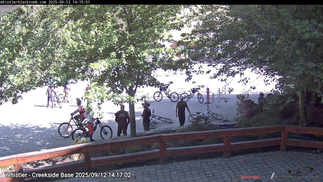 Webcam frame from Whistler - Creekside Base on 2025/09/12
