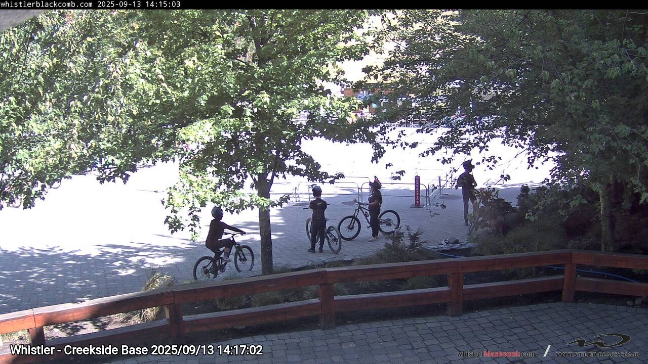 Webcam frame from Whistler - Creekside Base on 2025/09/13