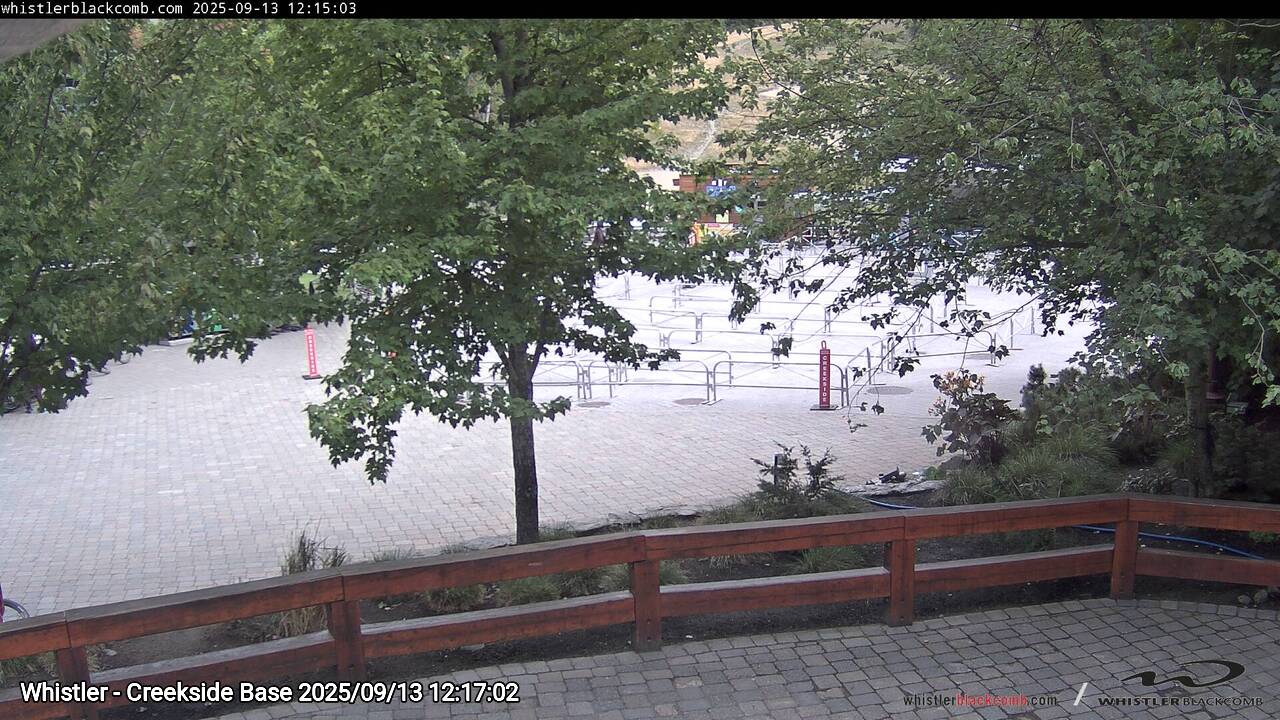 Webcam frame from Whistler - Creekside Base at 2025/09/13 12:00