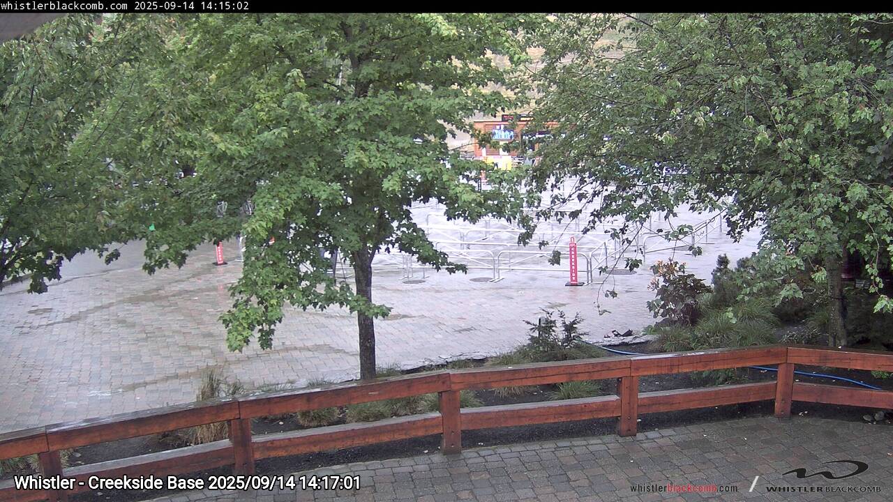 Webcam frame from Whistler - Creekside Base on 2025/09/14