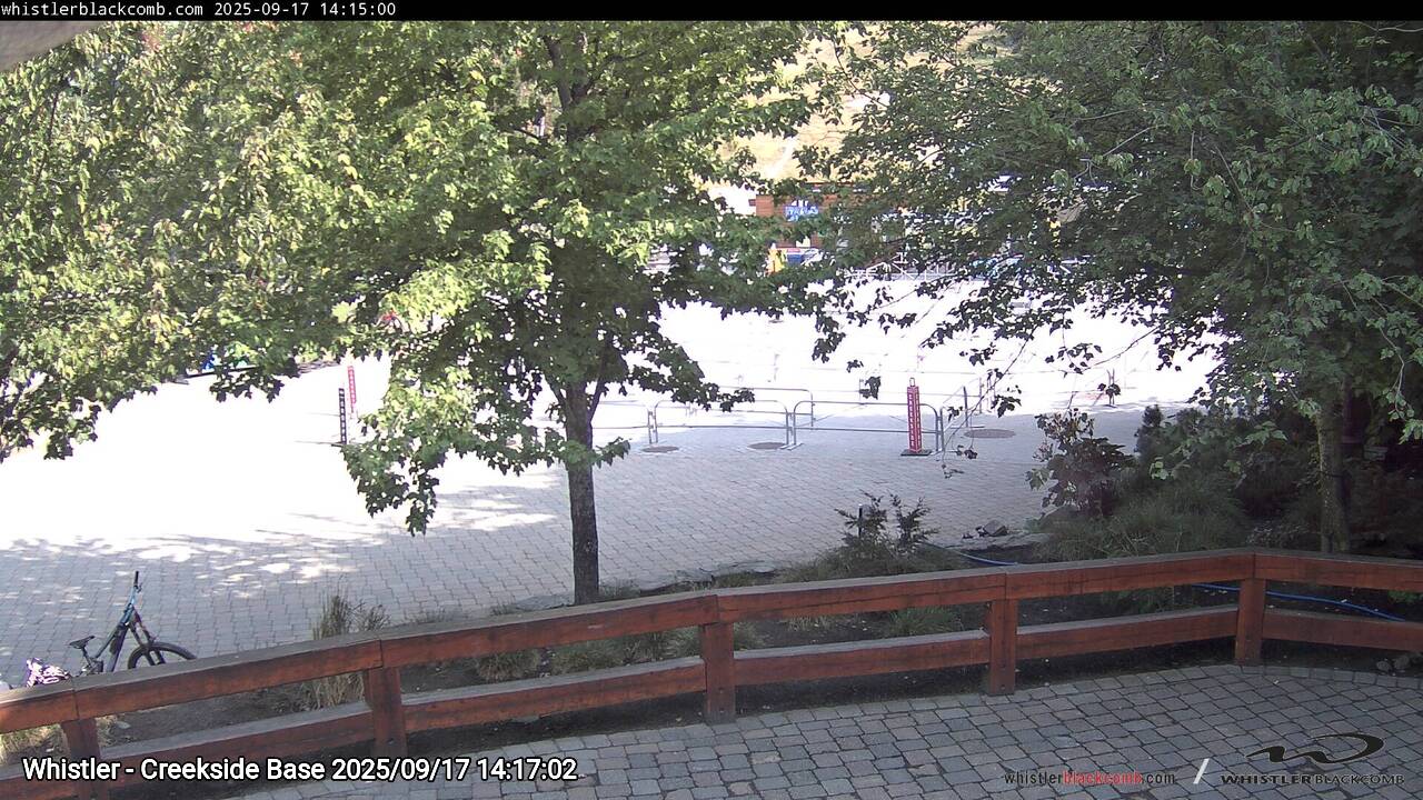 Webcam frame from Whistler - Creekside Base on 2025/09/17