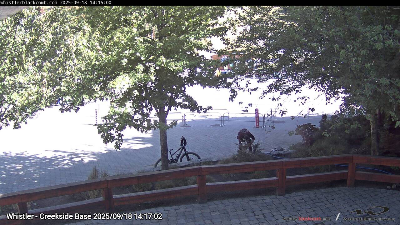 Webcam frame from Whistler - Creekside Base on 2025/09/18