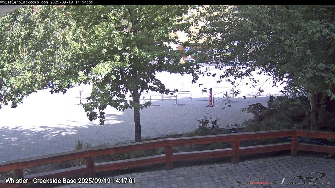 Webcam frame from Whistler - Creekside Base on 2025/09/19
