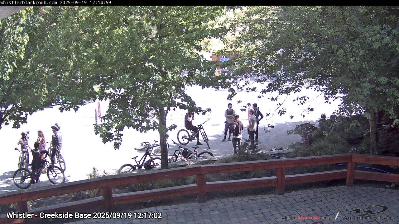 Webcam frame from Whistler - Creekside Base at 2025/09/19 12:00