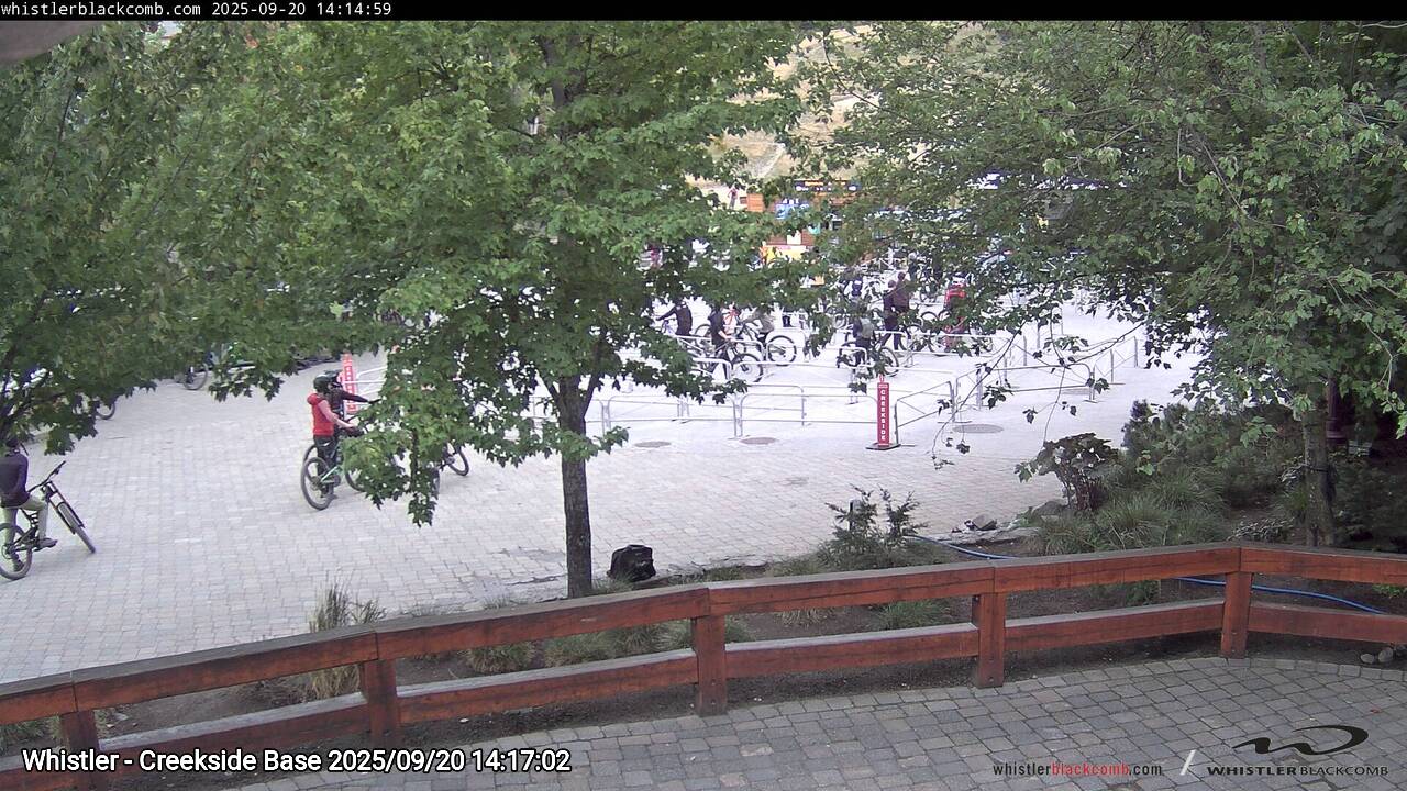 Webcam frame from Whistler - Creekside Base on 2025/09/20