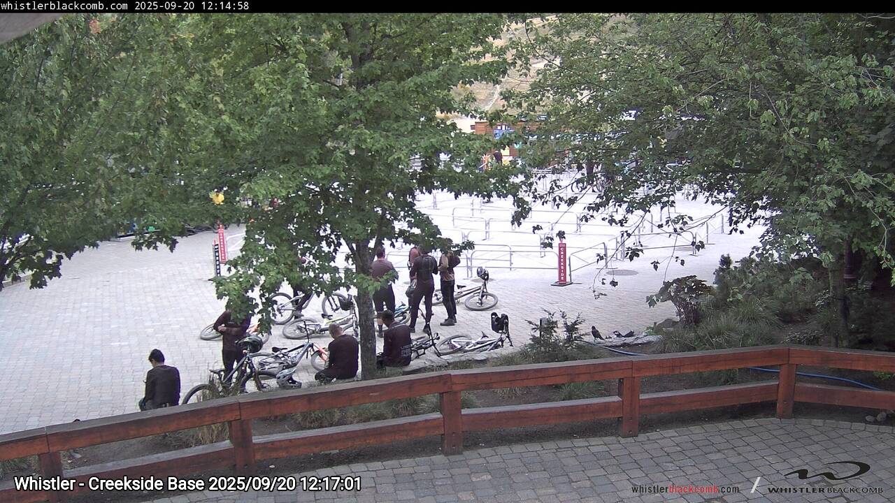 Webcam frame from Whistler - Creekside Base at 2025/09/20 12:00