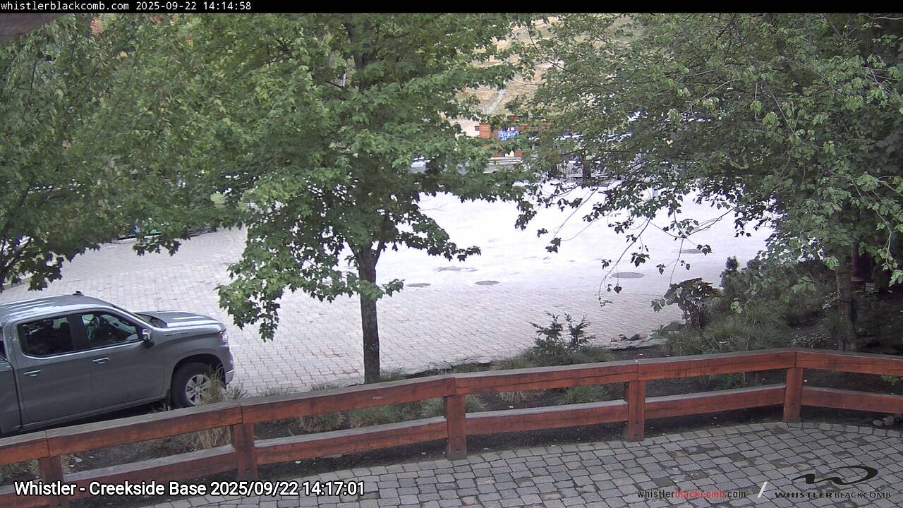 Webcam frame from Whistler - Creekside Base on 2025/09/22