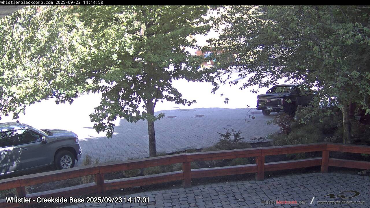 Webcam frame from Whistler - Creekside Base on 2025/09/23