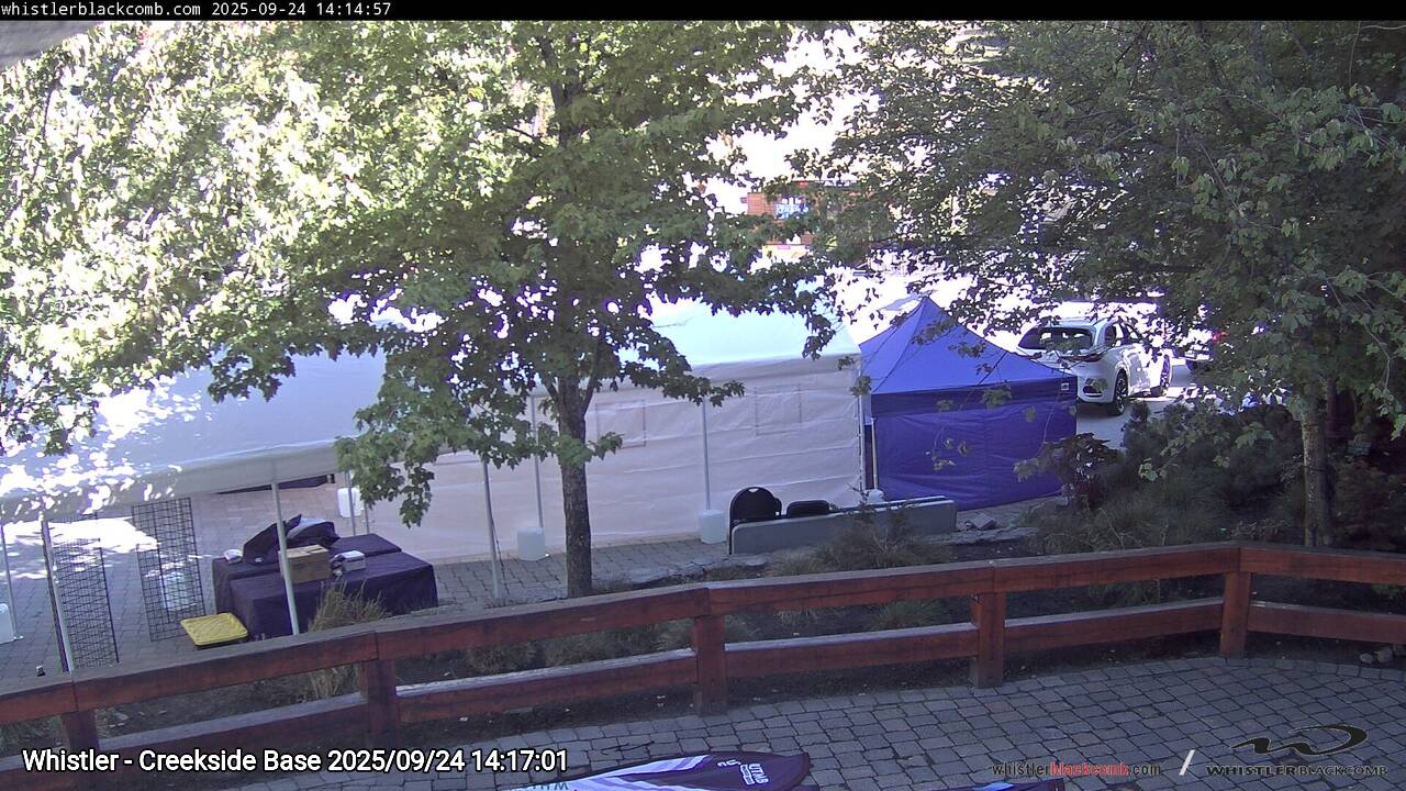 Webcam frame from Whistler - Creekside Base on 2025/09/24