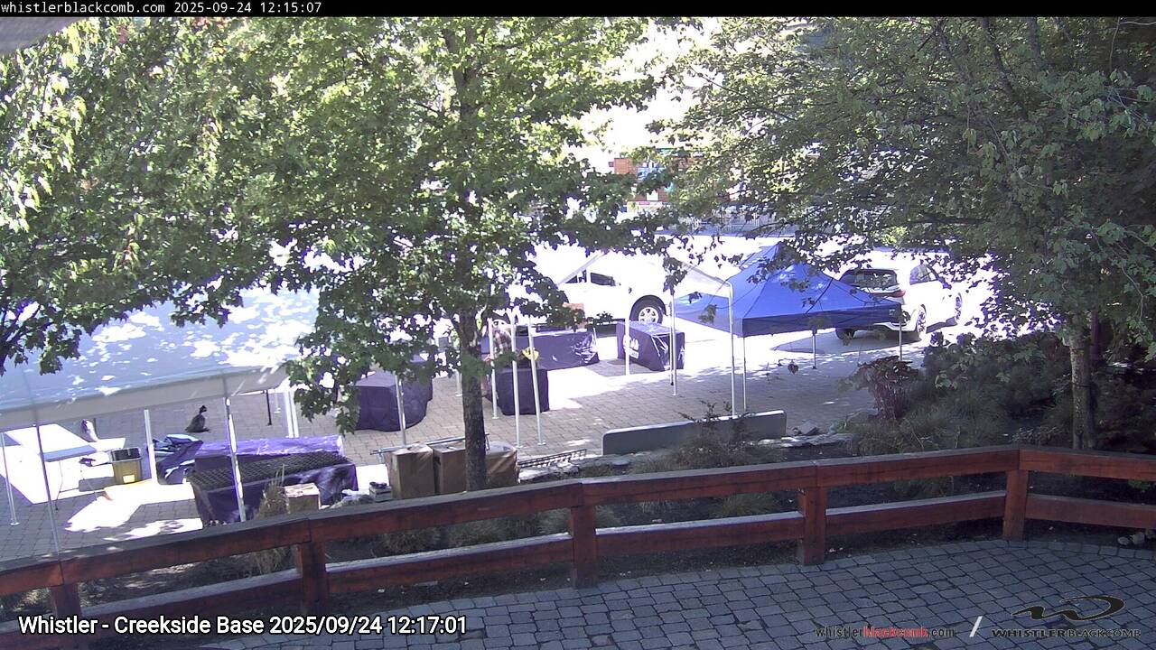Webcam frame from Whistler - Creekside Base at 2025/09/24 12:00