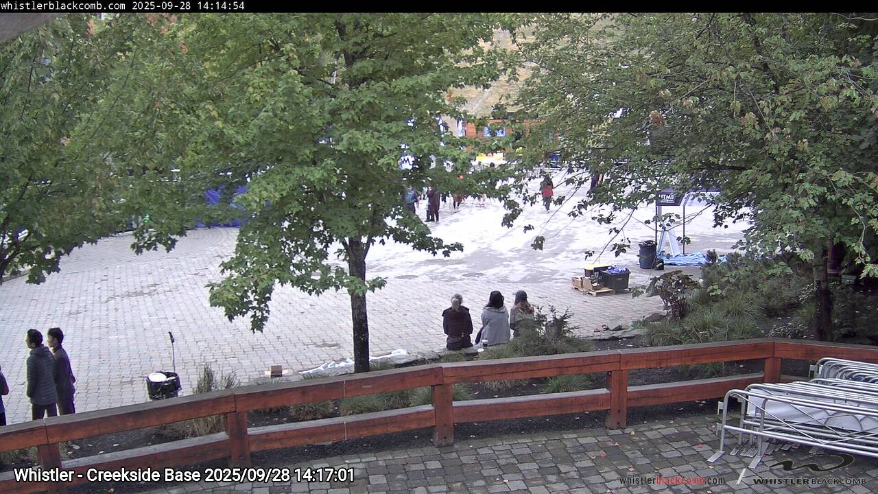 Webcam frame from Whistler - Creekside Base on 2025/09/28