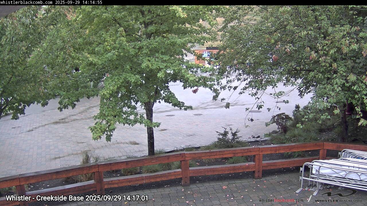 Webcam frame from Whistler - Creekside Base on 2025/09/29