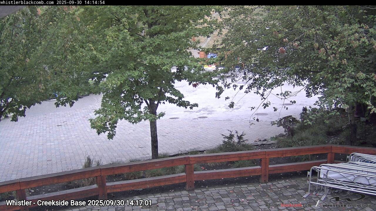 Webcam frame from Whistler - Creekside Base on 2025/09/30
