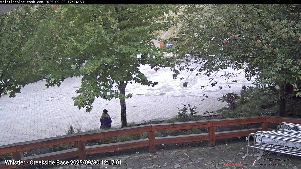 Webcam frame from Whistler - Creekside Base at 2025/09/30 12:00