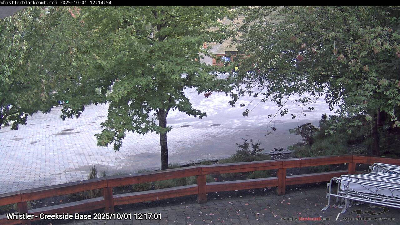 Webcam frame from Whistler - Creekside Base at 2025/10/01 12:00