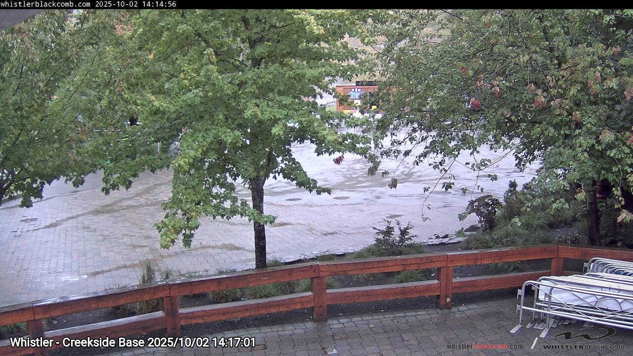 Webcam frame from Whistler - Creekside Base on 2025/10/02