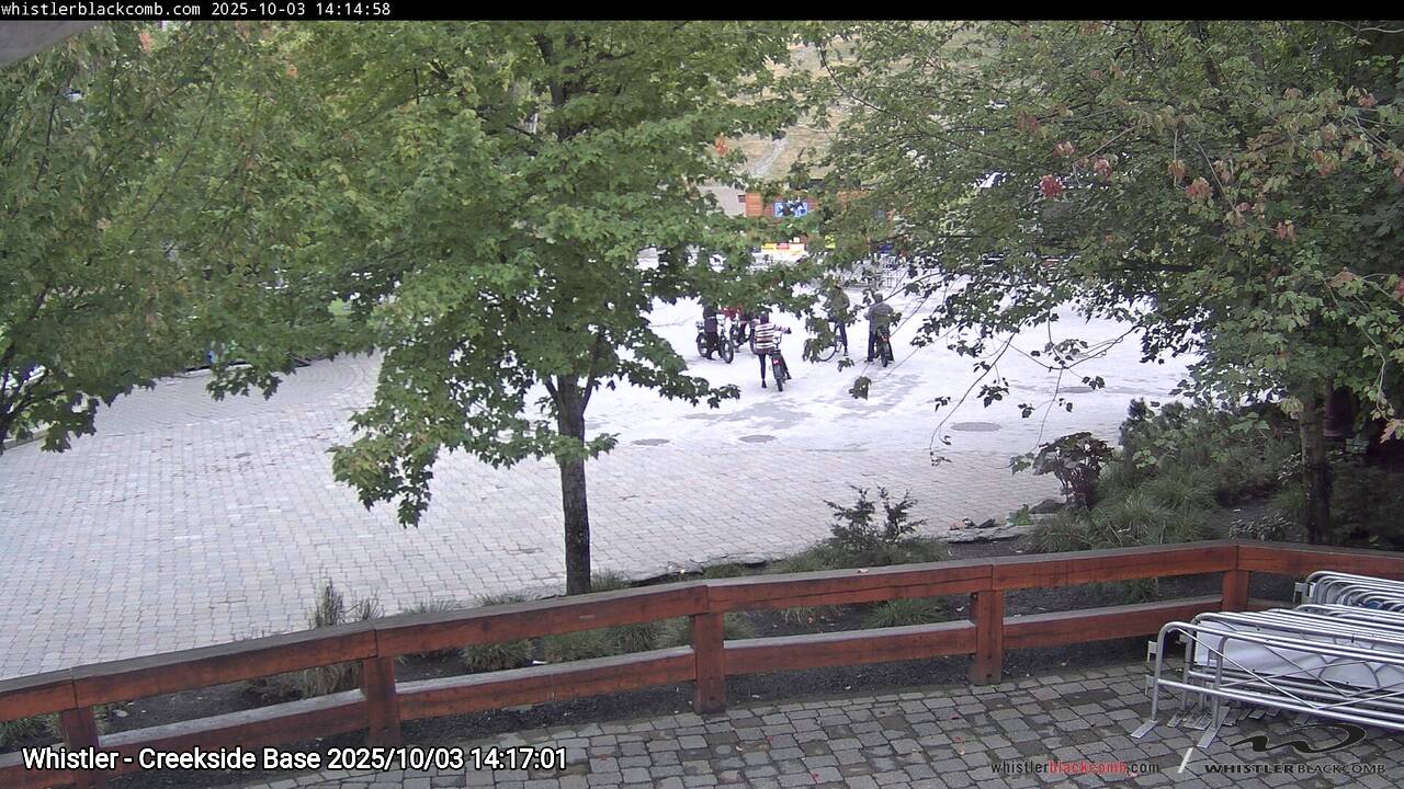 Webcam frame from Whistler - Creekside Base on 2025/10/03