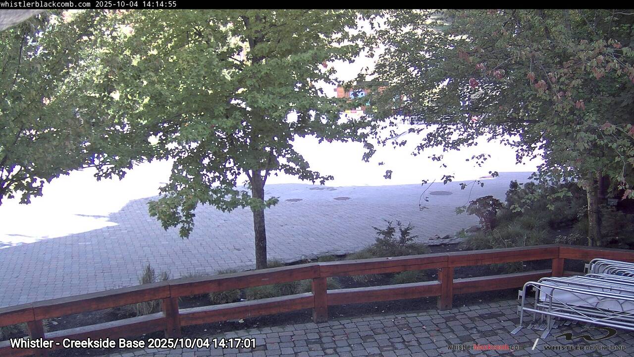 Webcam frame from Whistler - Creekside Base on 2025/10/04