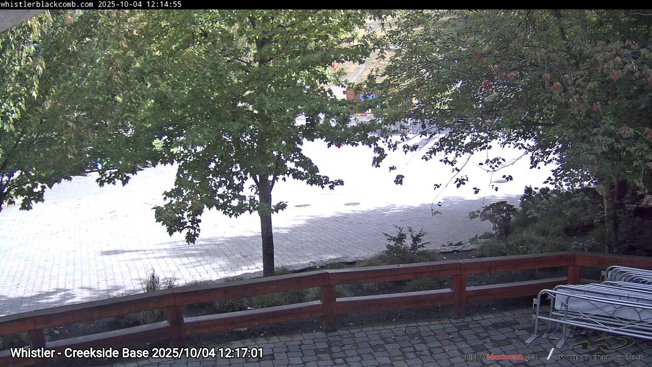 Webcam frame from Whistler - Creekside Base at 2025/10/04 12:00