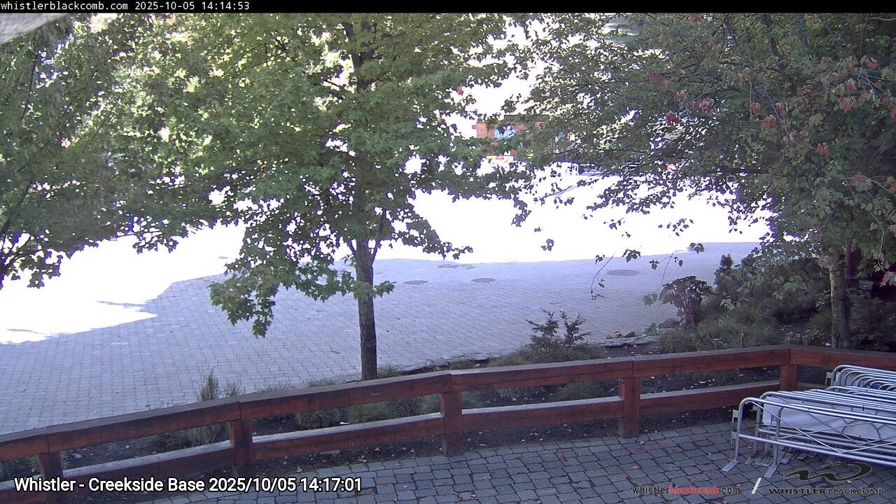 Webcam frame from Whistler - Creekside Base on 2025/10/05