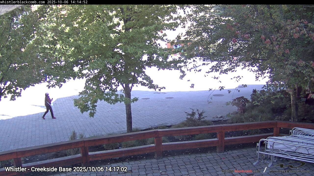 Webcam frame from Whistler - Creekside Base on 2025/10/06
