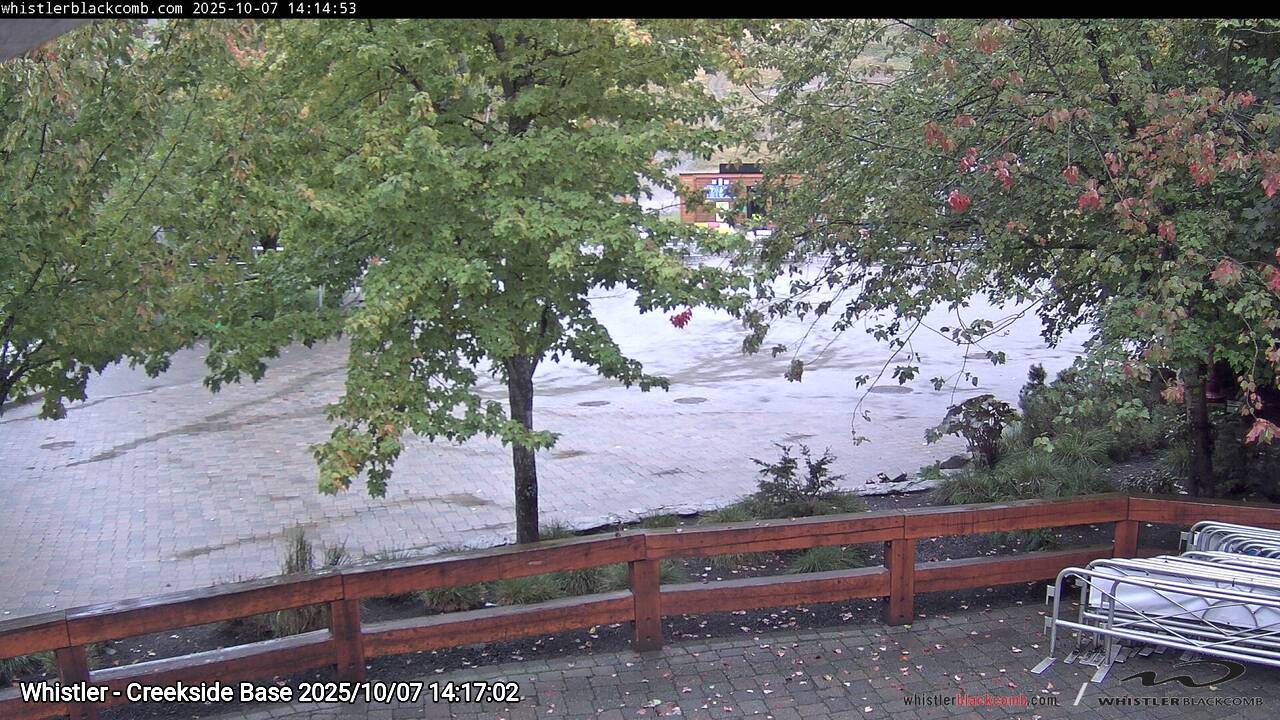 Webcam frame from Whistler - Creekside Base on 2025/10/07