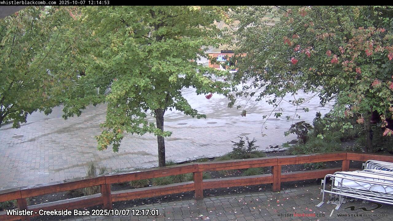 Webcam frame from Whistler - Creekside Base at 2025/10/07 12:00