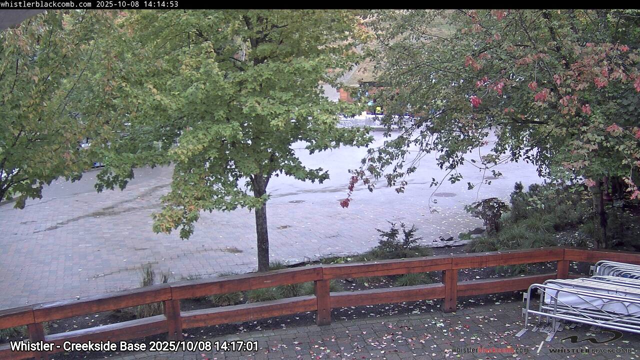 Webcam frame from Whistler - Creekside Base on 2025/10/08