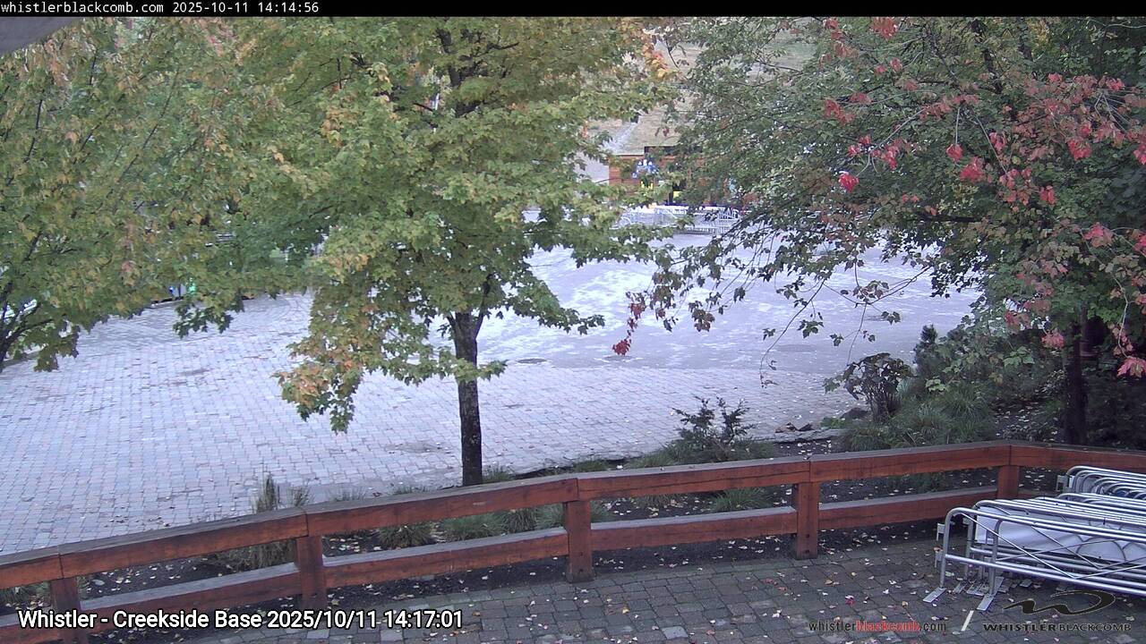 Webcam frame from Whistler - Creekside Base on 2025/10/11