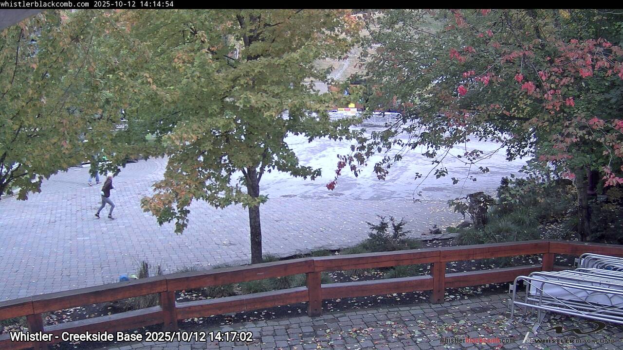 Webcam frame from Whistler - Creekside Base on 2025/10/12