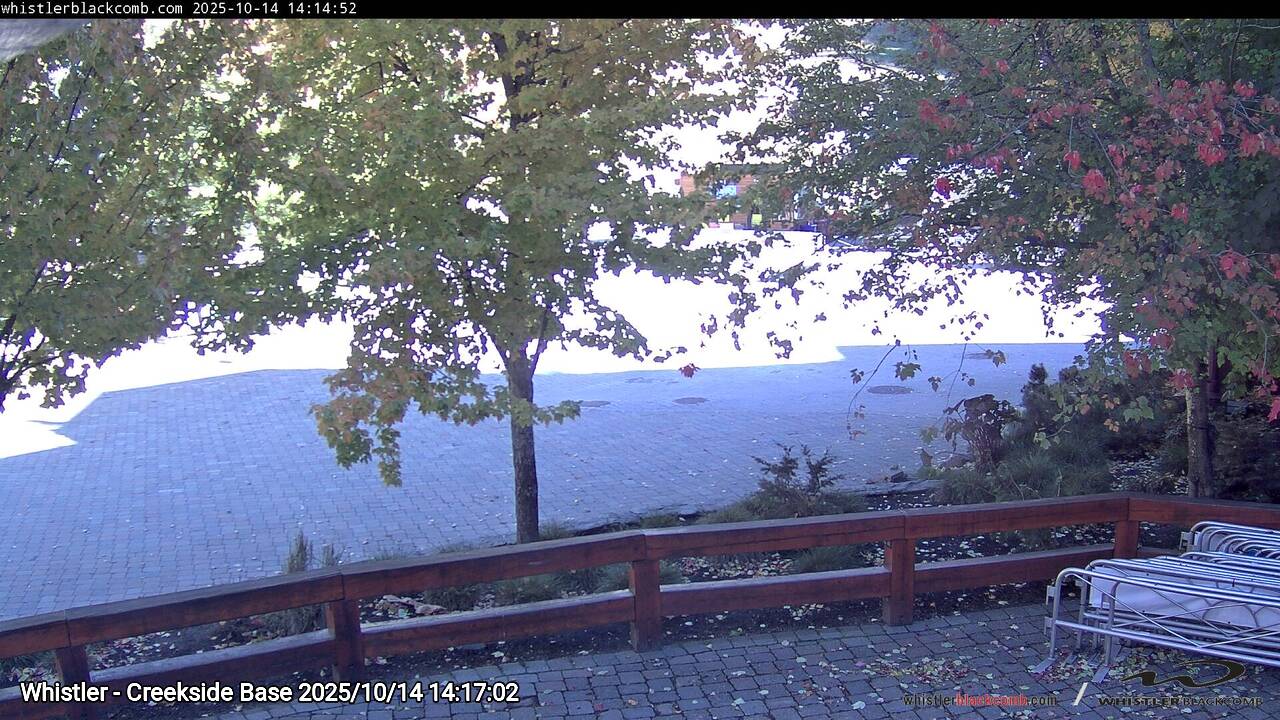 Webcam frame from Whistler - Creekside Base on 2025/10/14