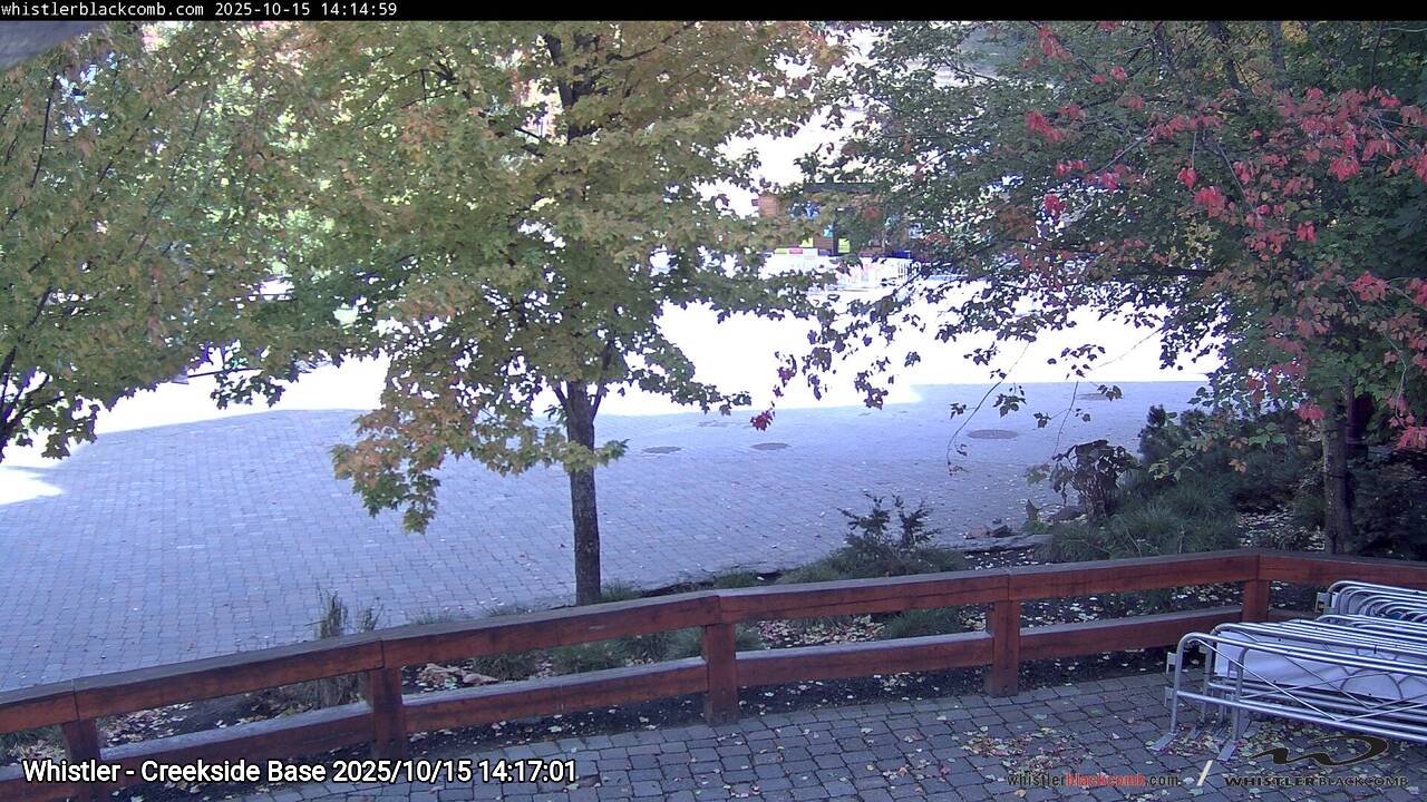 Webcam frame from Whistler - Creekside Base on 2025/10/15