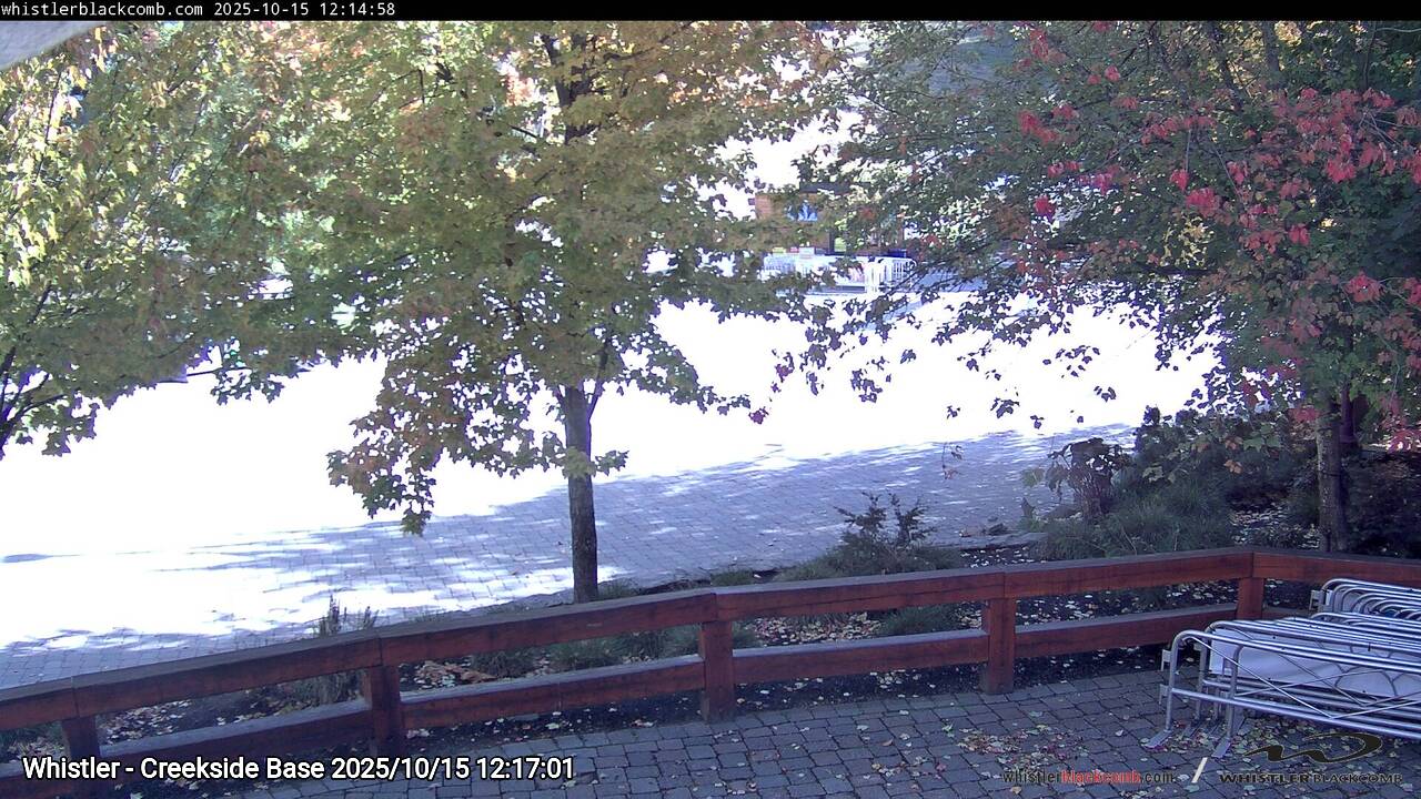 Webcam frame from Whistler - Creekside Base at 2025/10/15 12:00