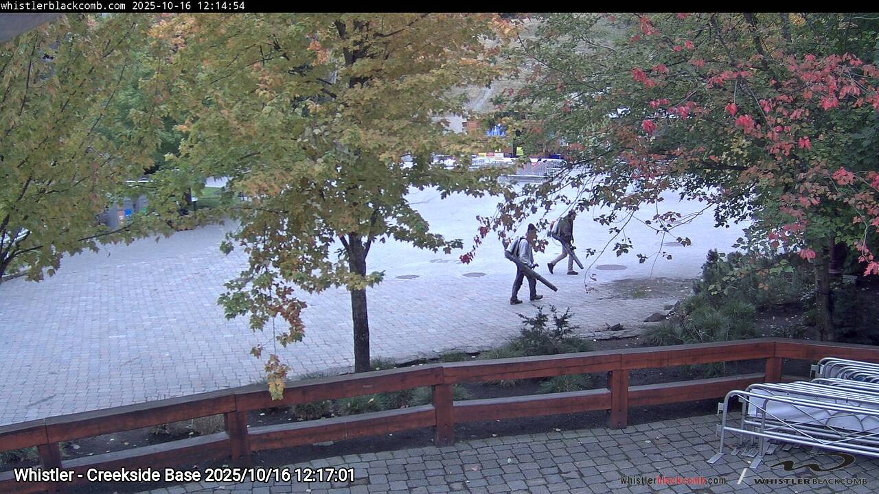 Webcam frame from Whistler - Creekside Base at 2025/10/16 12:00